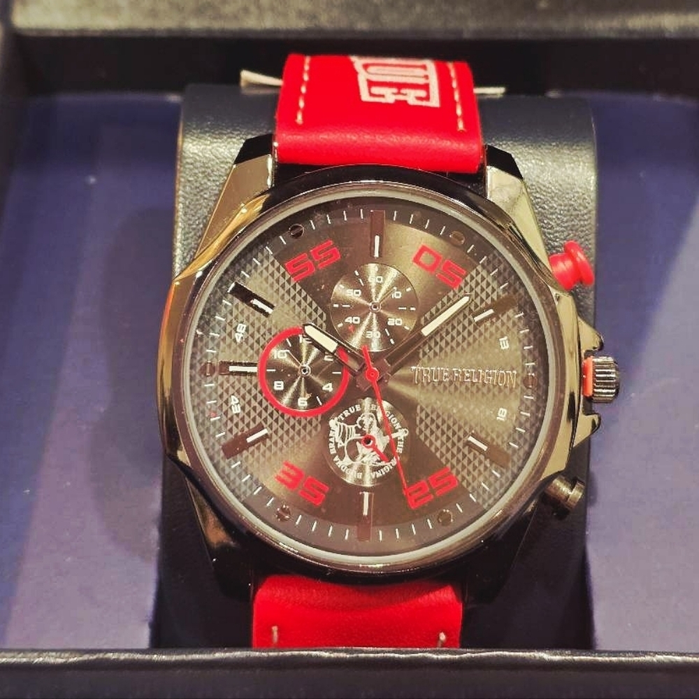 True Religion Script Band Chronograph 44.5MM Watch - Picture 3 of 9
